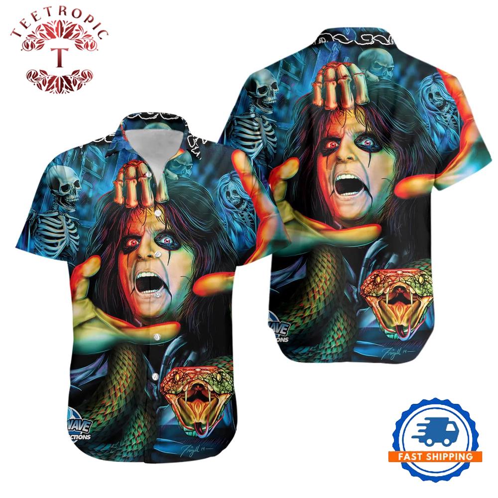 Alice Cooper Horror Hawaiian Shirt