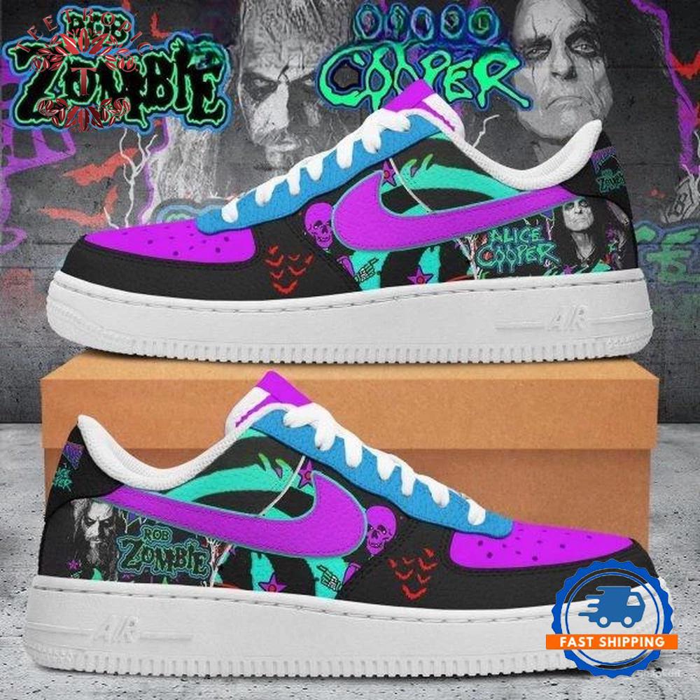 Alice Cooper Rob Zombie Collab Air Force 1 Shoes