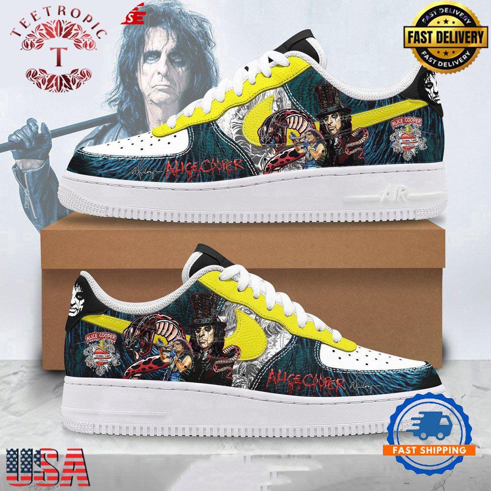 Alice Cooper Special Edition Air Force 1 Running Sneakers Shoes