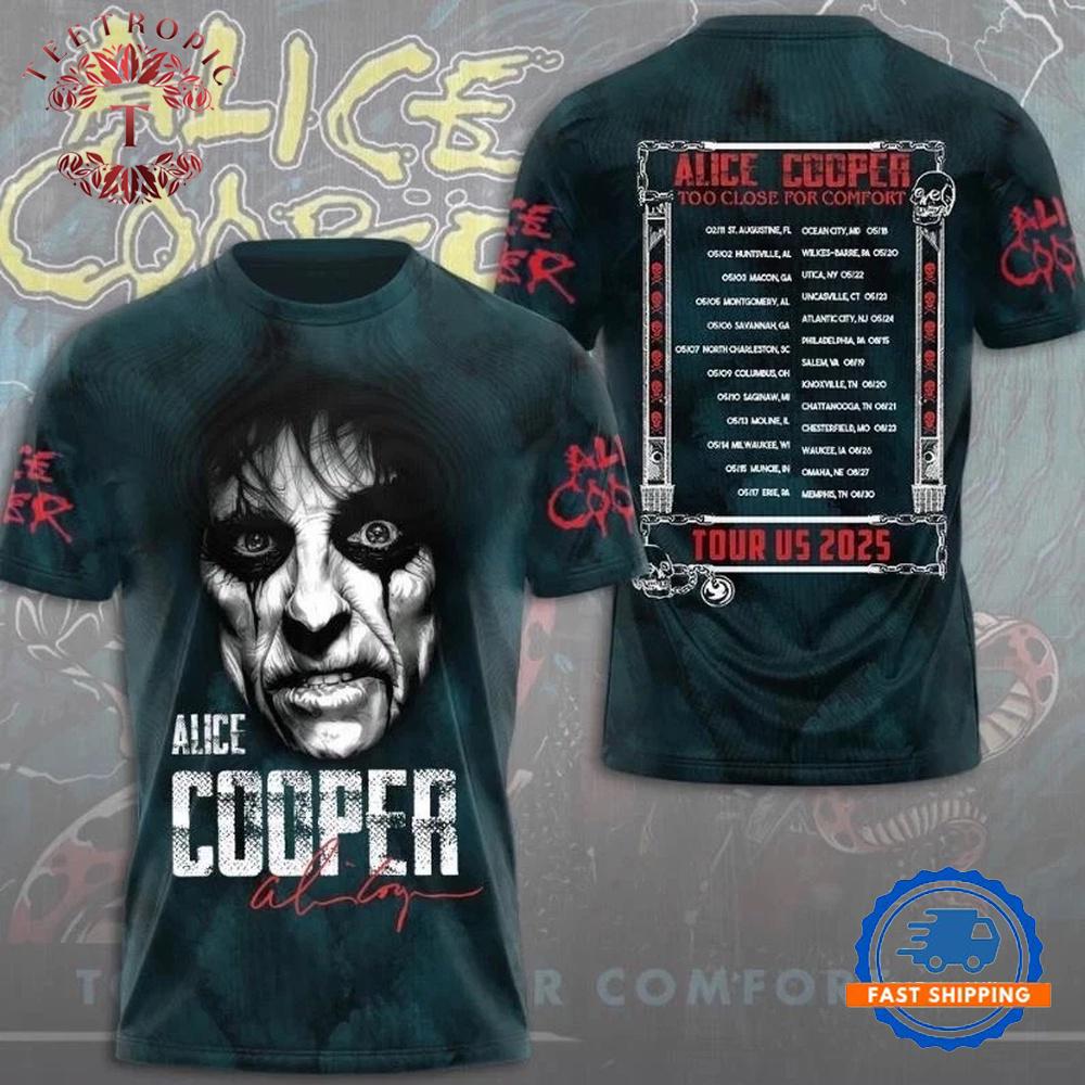 Alice Cooper Tour 2025 3D T Shirt