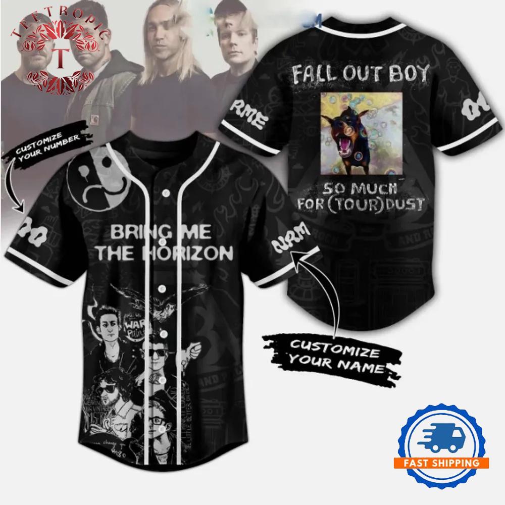 Bring Me The Horizon So Much For Tour Dust Custom Baseball Jersey