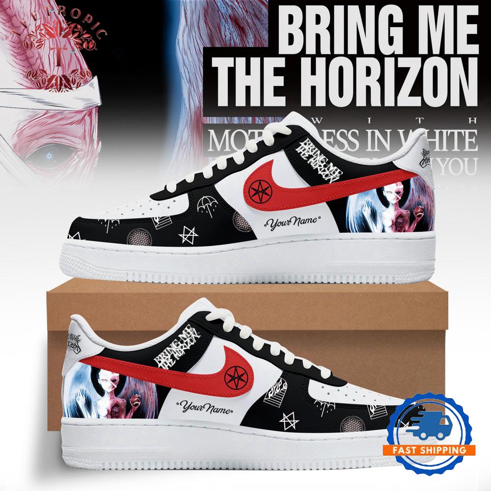 Bring Me The Horizon Tour 2026 Custom Air Force 1 Shoes Sneaker