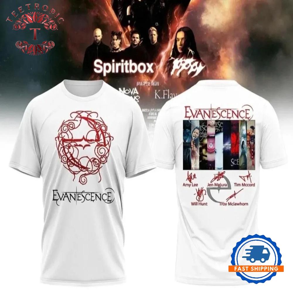Evanescence US UK 2026 World Tour 3D Shirt