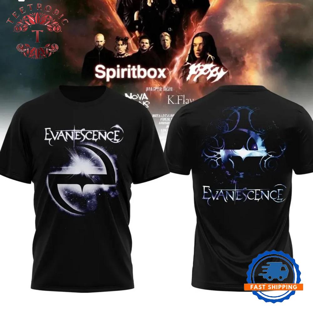 Evanescence US & UK World Tour 2026 3D T Shirt