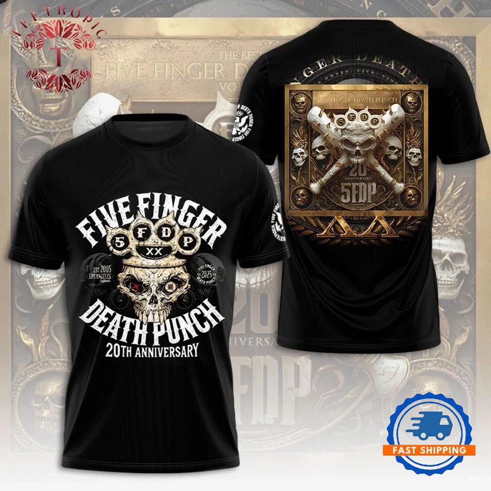 Five Finger Death Punch 20th Anniversary 3D T-Shirt