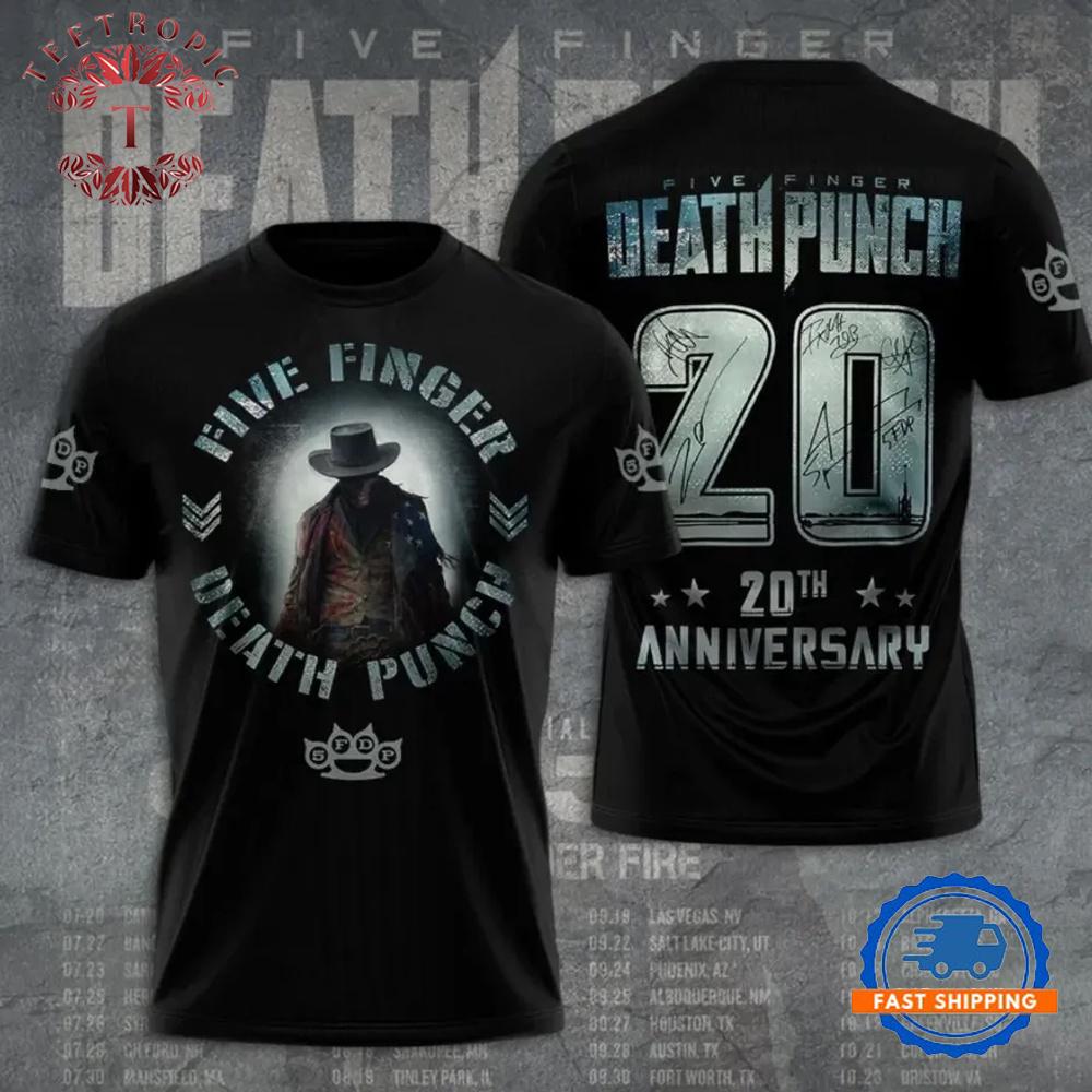 Five Finger Death Punch Tour 2026 Limited 3D Shirt