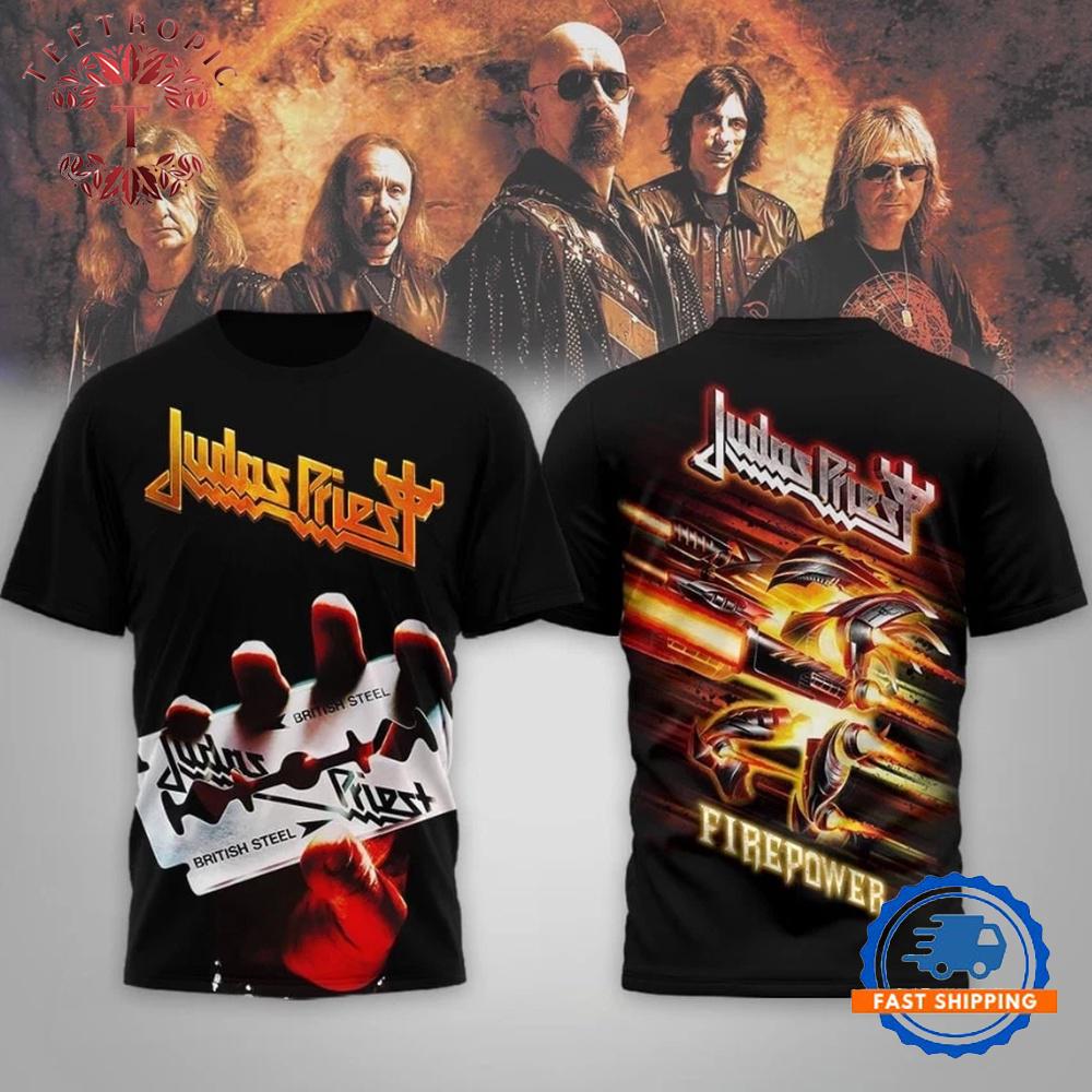 Judas Priest British Steel Firepower Heavy Metal 2026 T Shirt