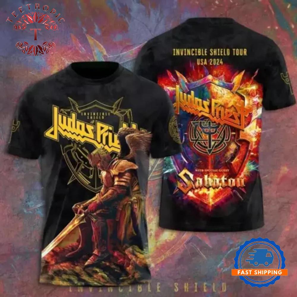 Judas Priest Rock Music Band 3D T-Shirt