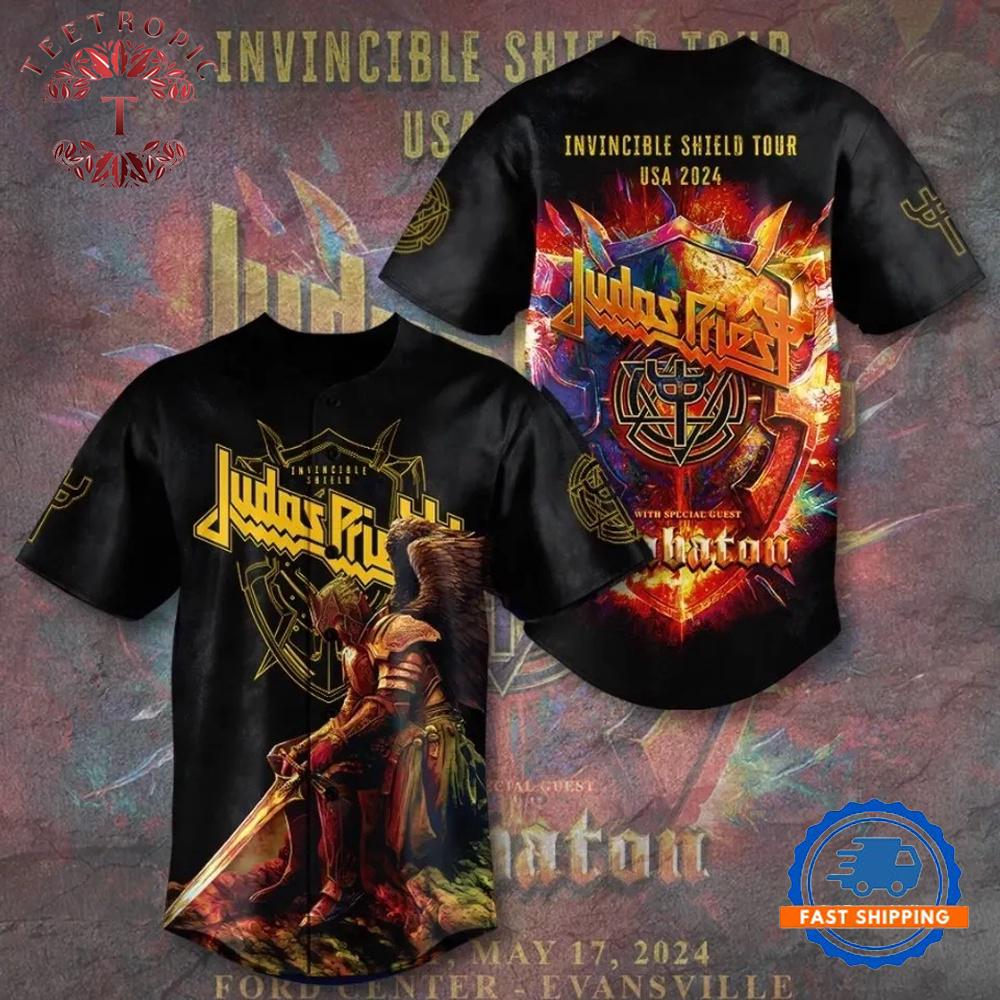 Judas Priest USA 2024 Tour Baseball Jersey