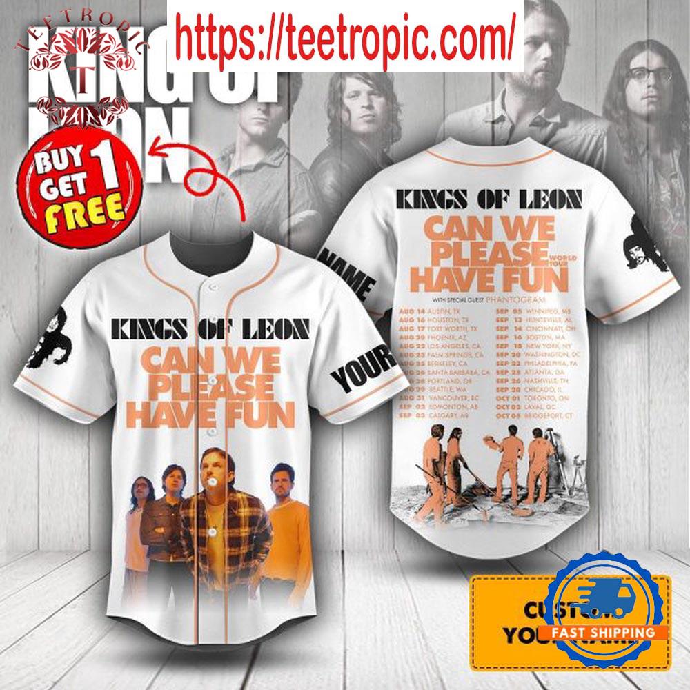 King Of Leon Can We Please Have Fun Baseball Jersey