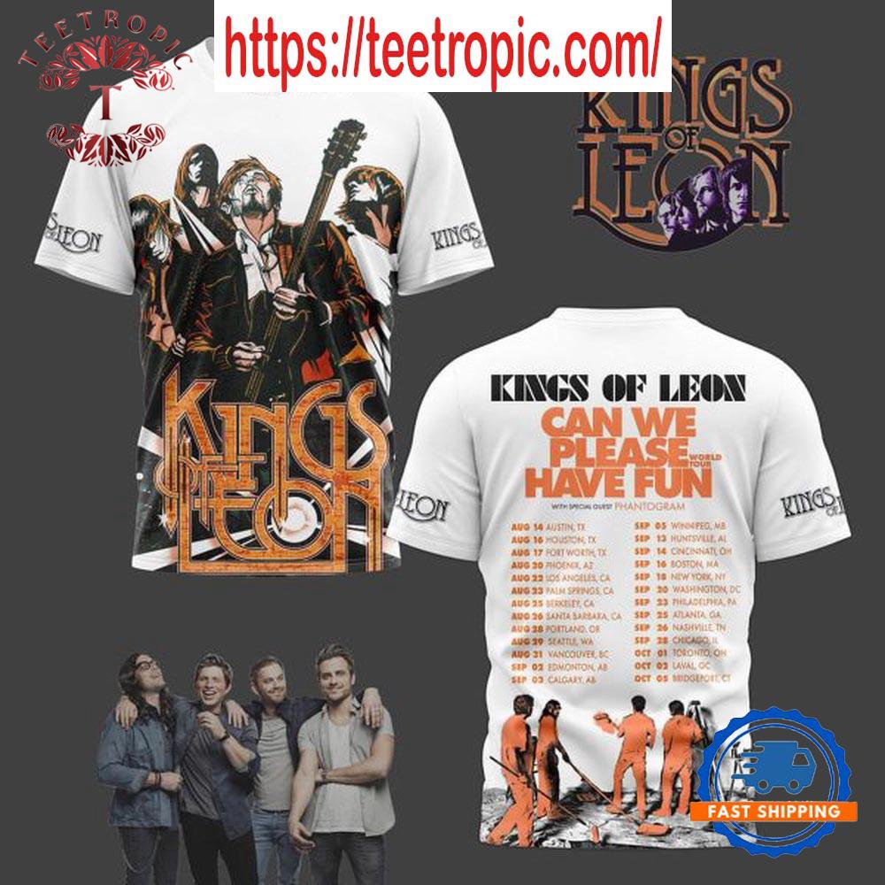 Kings Of Leon Can We Please Have Fun World Tour 3D T-Shirt