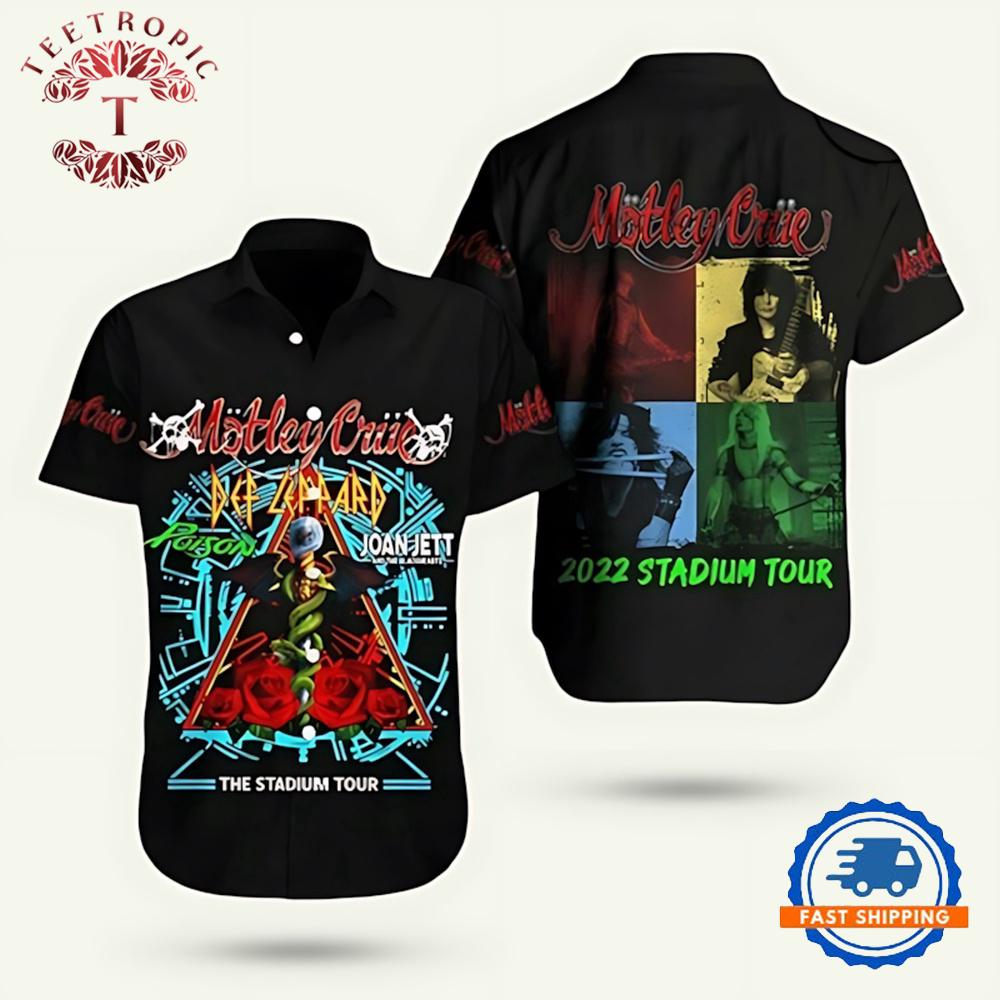 Motley Crue 2022 Stadium Tour Hawaiian Shirt