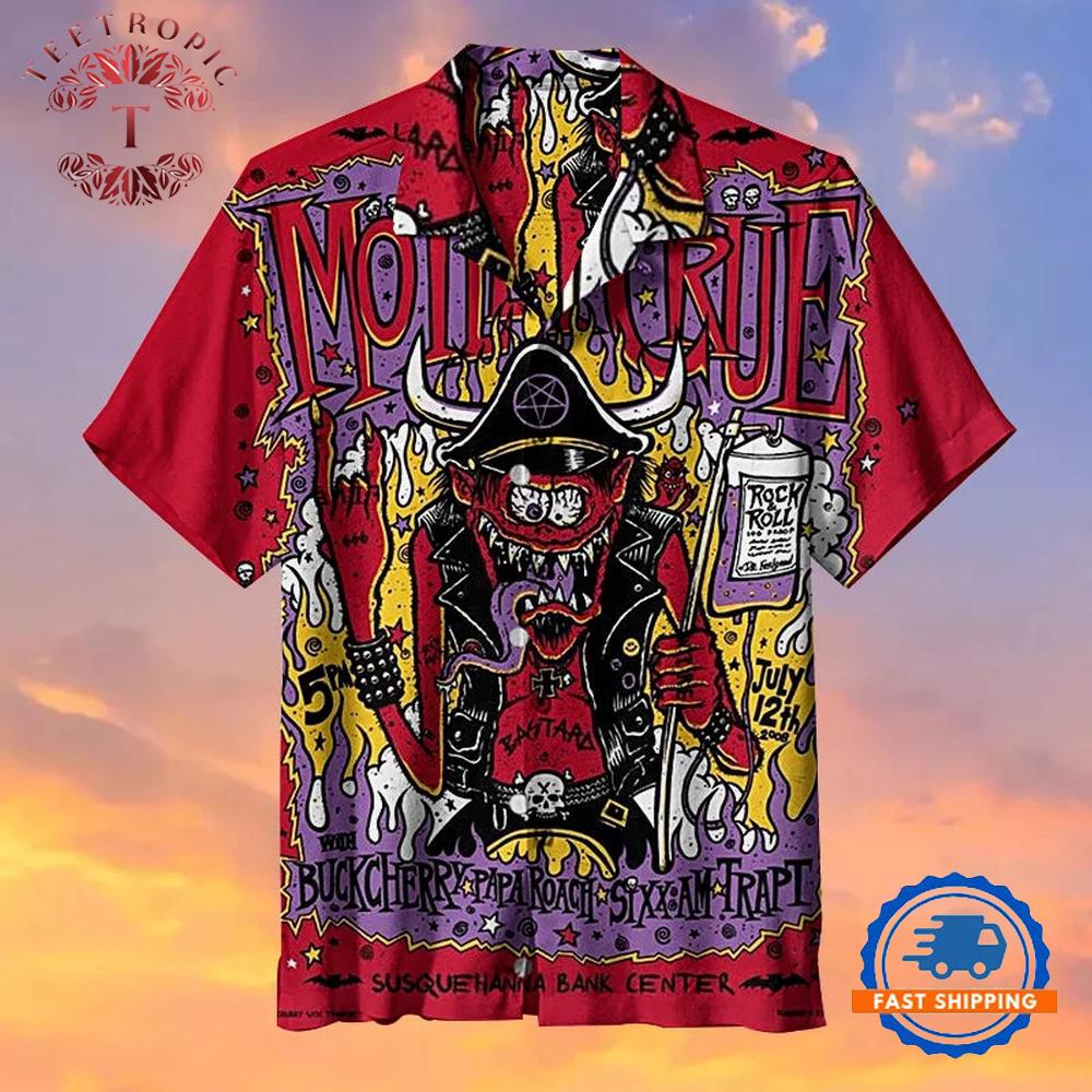 Motley Crue Demon Rocker Hawaiian Shirt