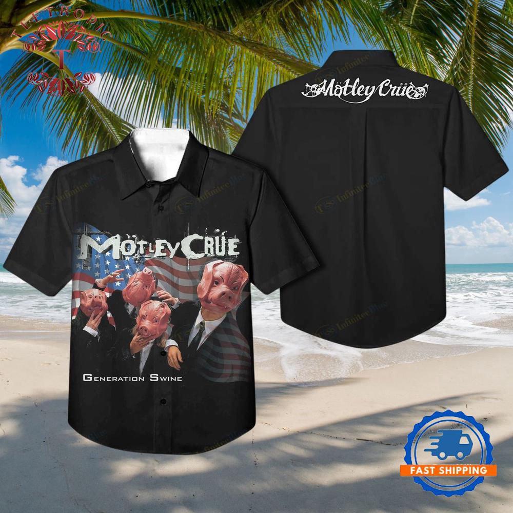 Motley Crue Generation Swine Hawaiian Shirt