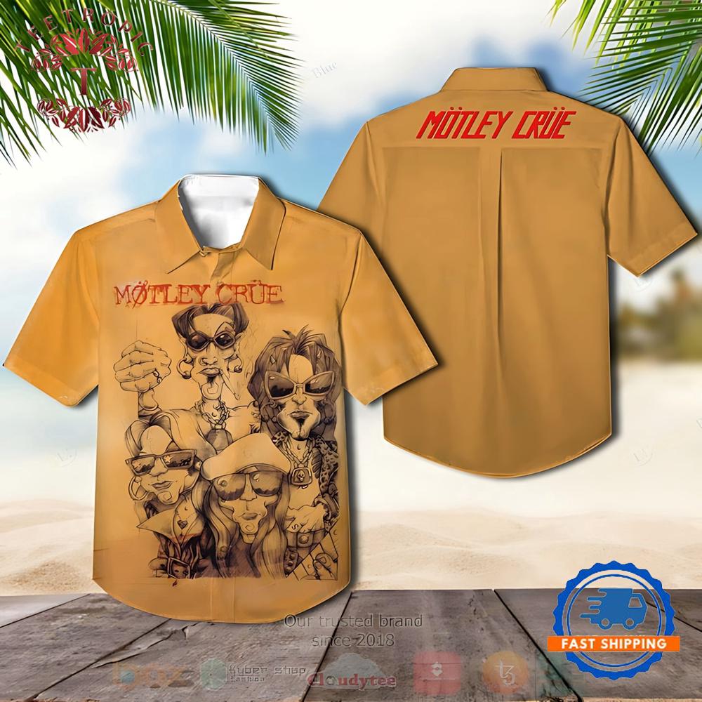 Motley Crue Greatest Hits Album Hawaiian Shirt
