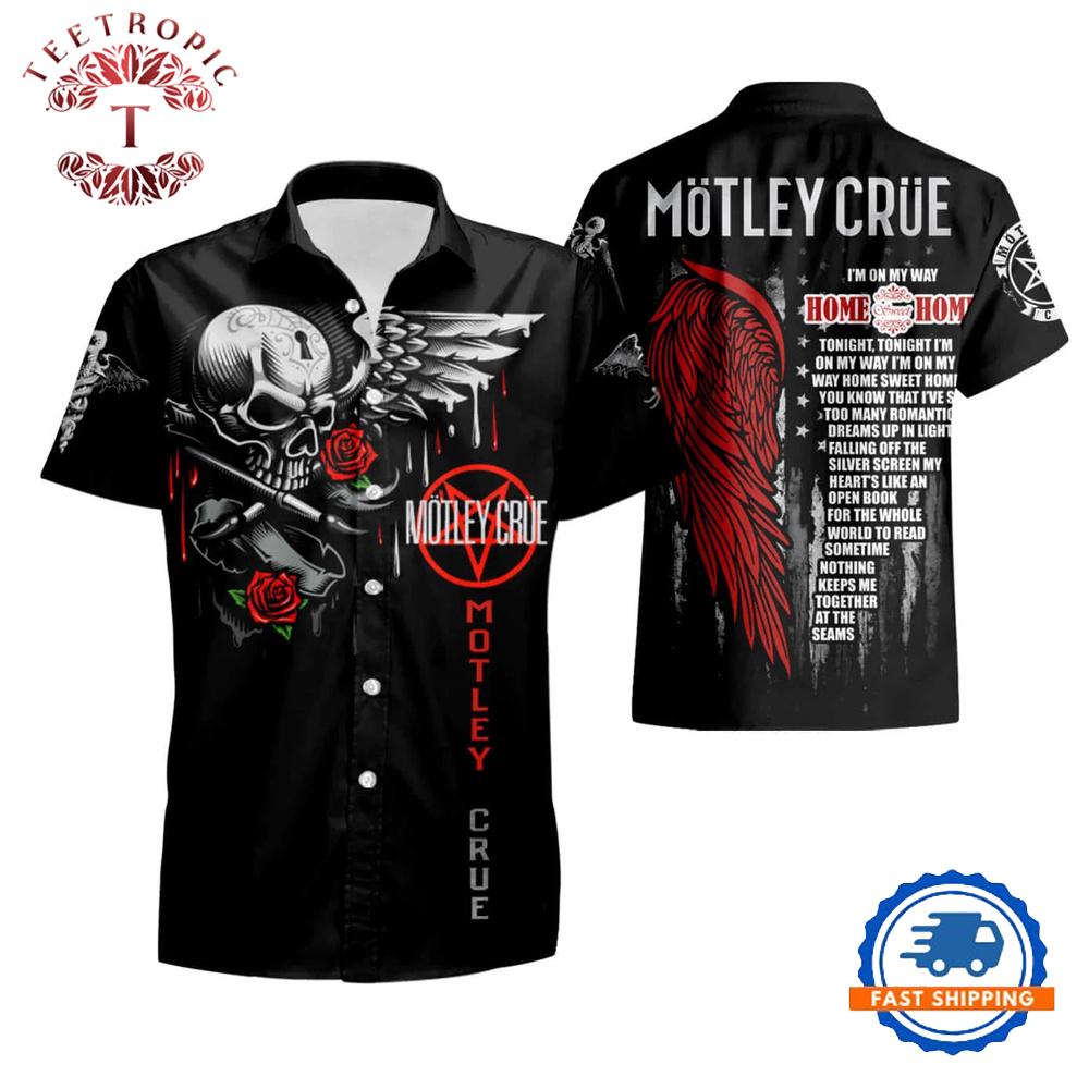 Motley Crue Music List Hawaiian Shirt