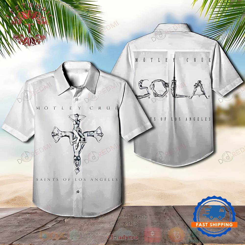 Motley Crue Saints Of Los Angeles Album Hawaiian Shirt