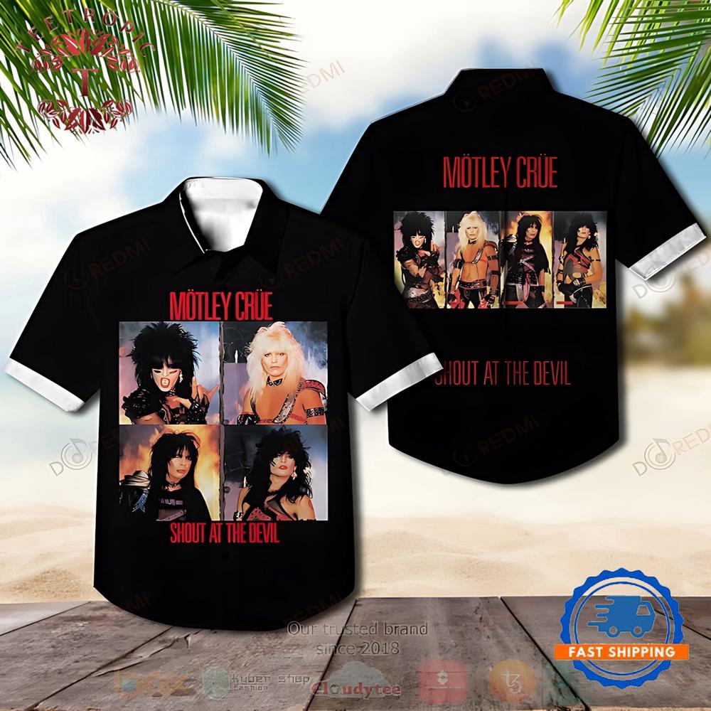 Motley Crue Shout At The Devil Album Hawaiian Shirt