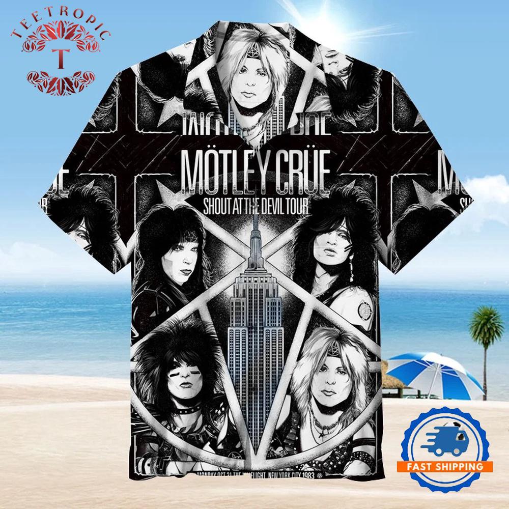 Motley Crue Shout At The Evil Tour Hawaiian Shirt