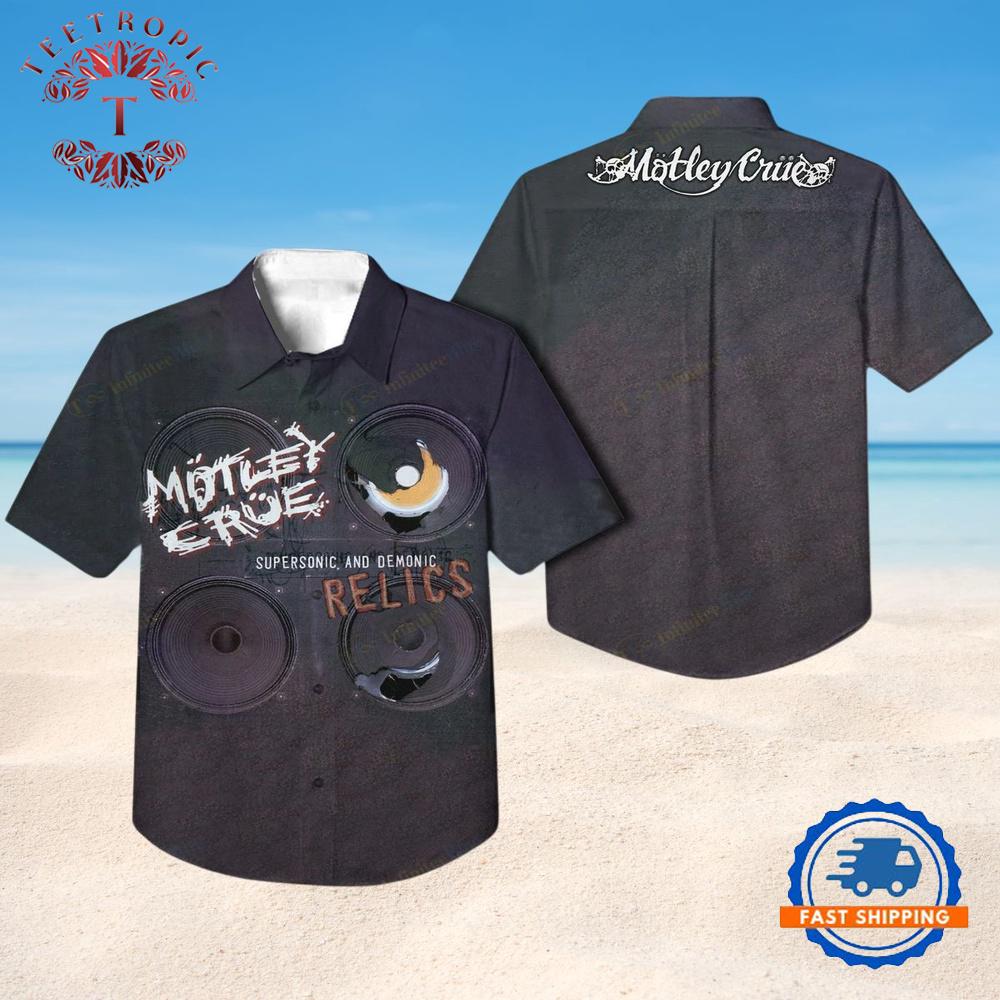 Motley Crue Supersonic Relics Hawaiian Shirt