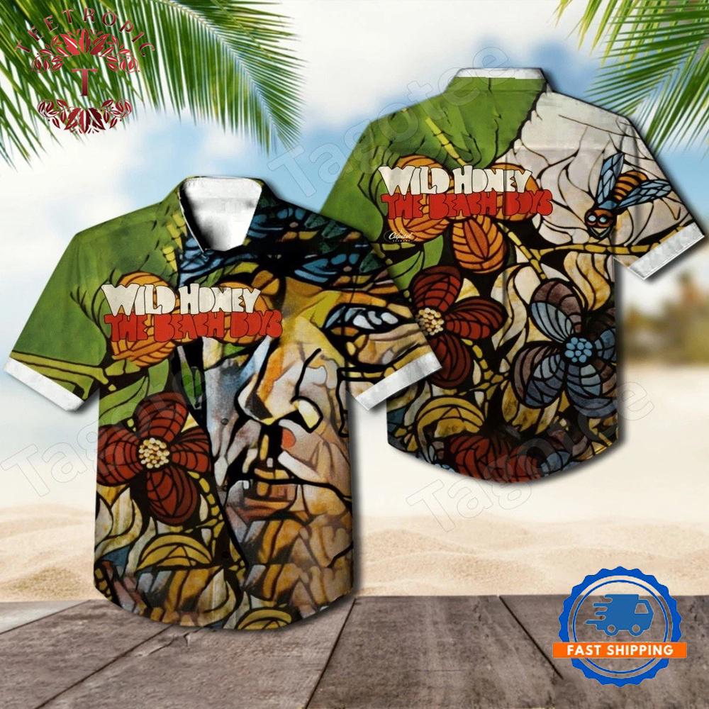 The Beach Boys Band Wild Honey Album Hawaiian Shirt