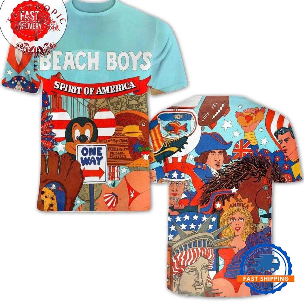The Beach Boys Spirit Of American Album Cover 3D Shirt