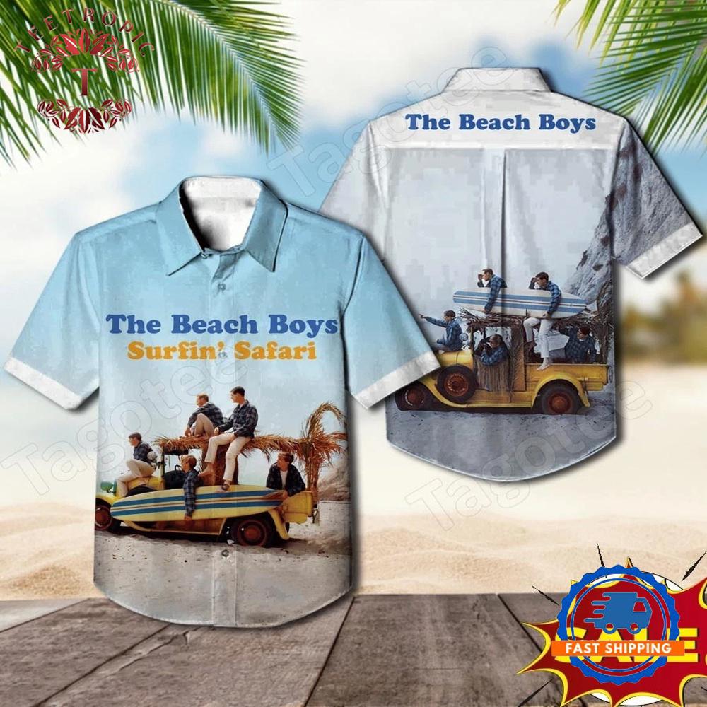 The Beach Boys Surfin’ Safari Album Cover Hawaiian Shirt