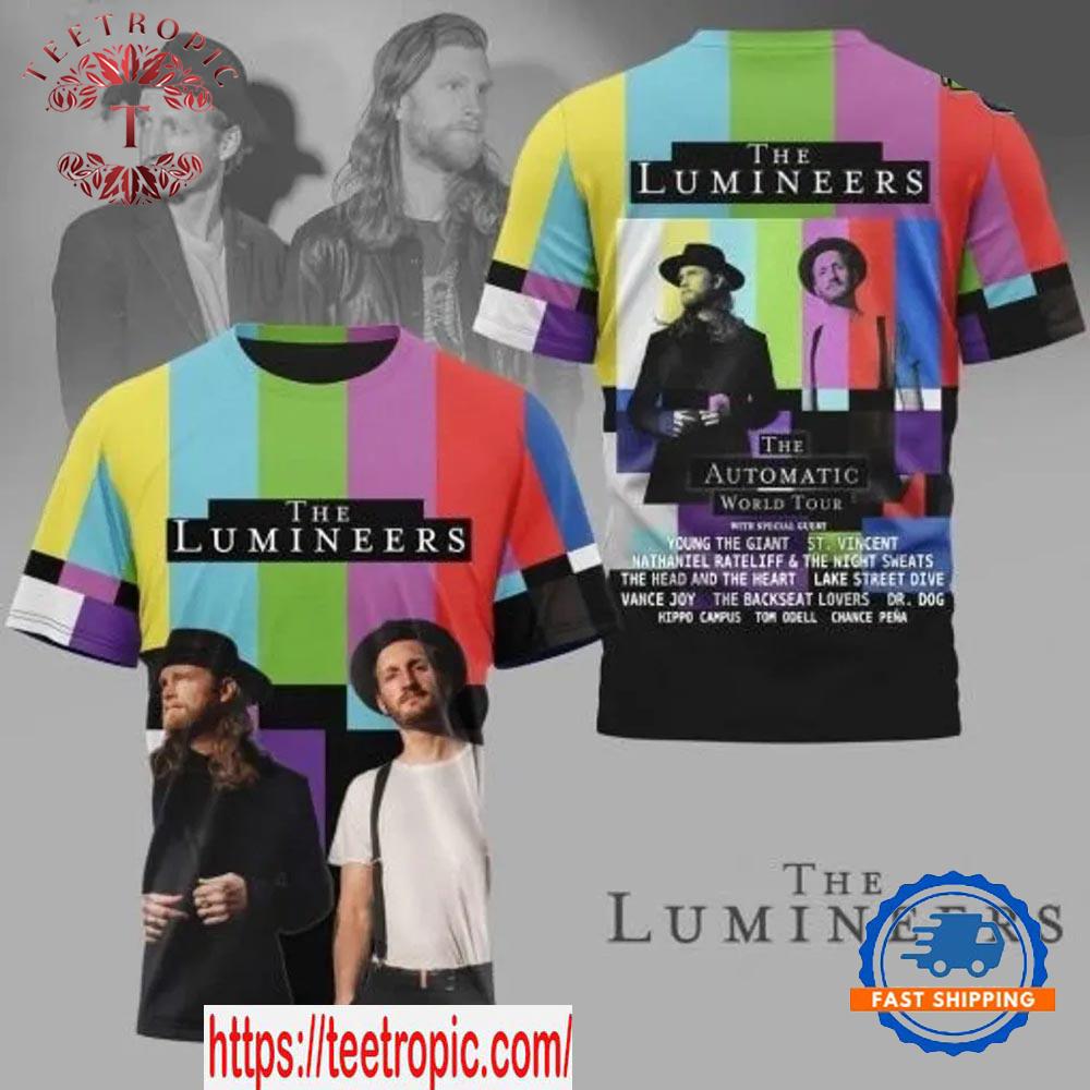 The Lumineers The Automatic World Tour 3D T-Shirt