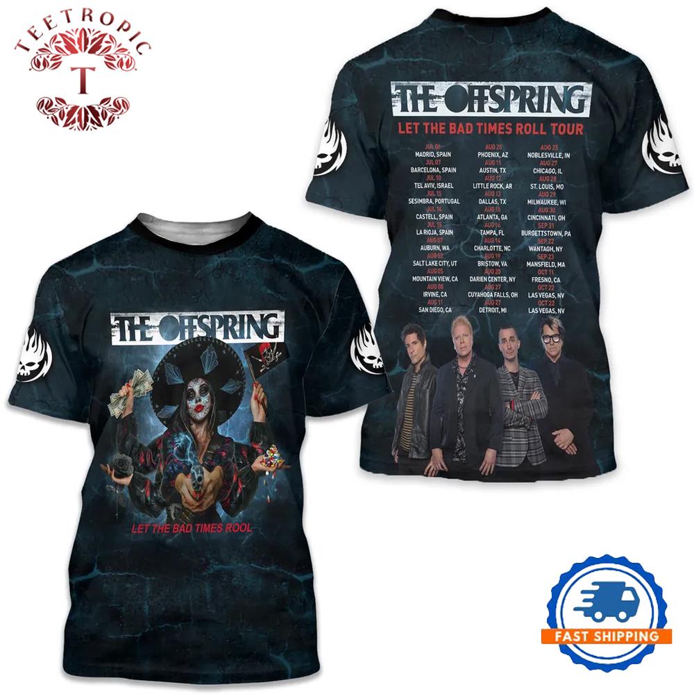 The Offspring Let The Bad Times Roll Tour AOP 3D T Shirt