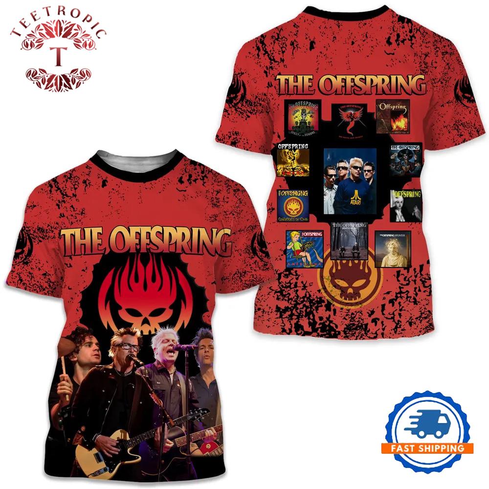 The Offspring Music Band Graphic 3D Shirt