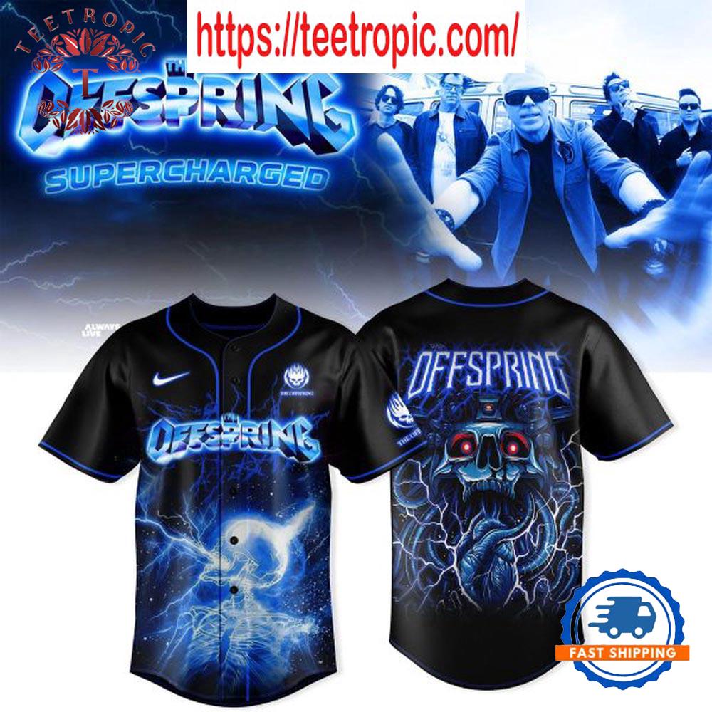 The Offspring Supercharged Worldwide In ’25 Tour Baseball Jersey