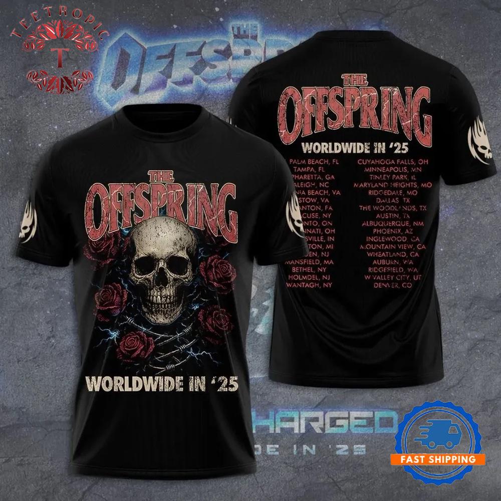The Offspring Worldwide In ’25 AOP T-Shirt