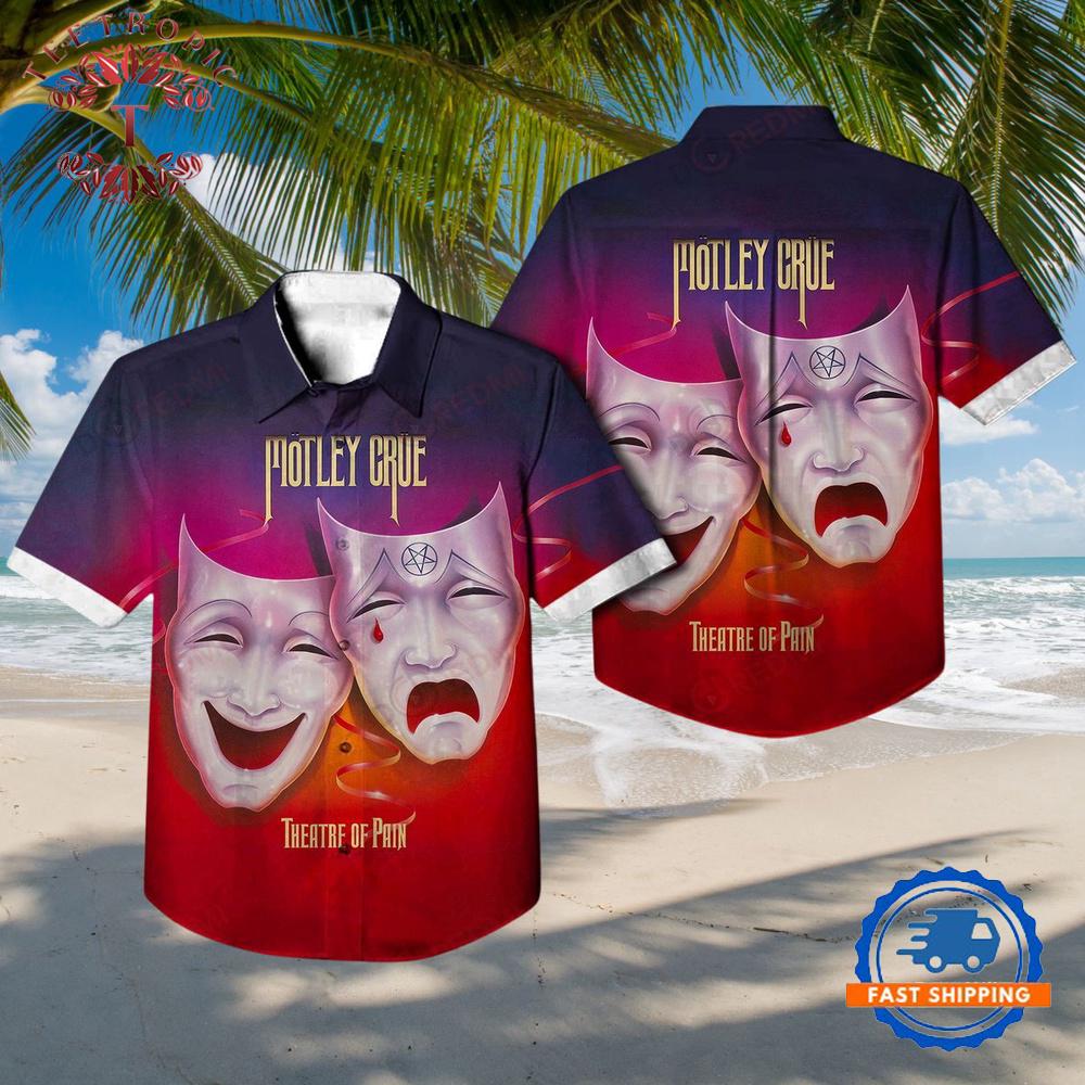 Theatre Of Pain Studio Album By Motley Crue Hawaiian Shirt