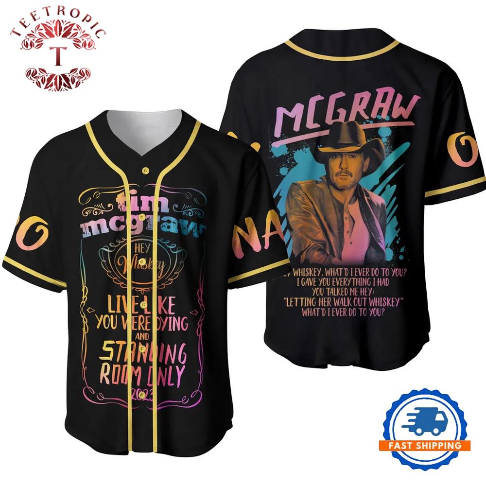 Tim Mcgraw Baseball Jersey Shirt