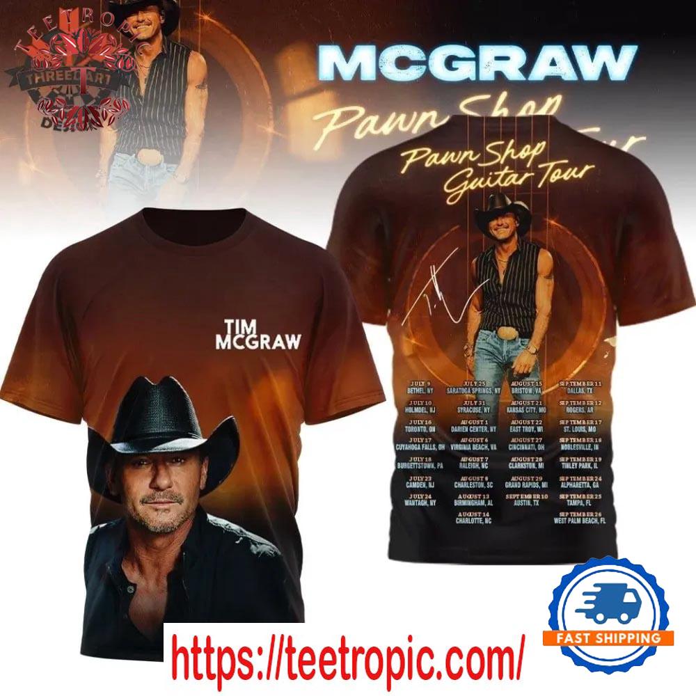 Tim McGraw Pawn Shop Guitar Tour 2026 T Shirt