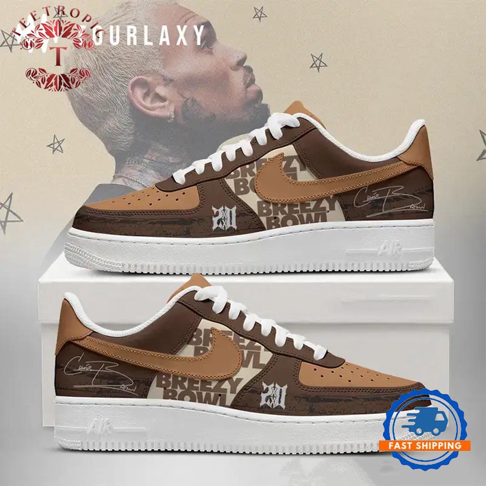 Brown Breezy Chris Brown Air Force 1 Shoes