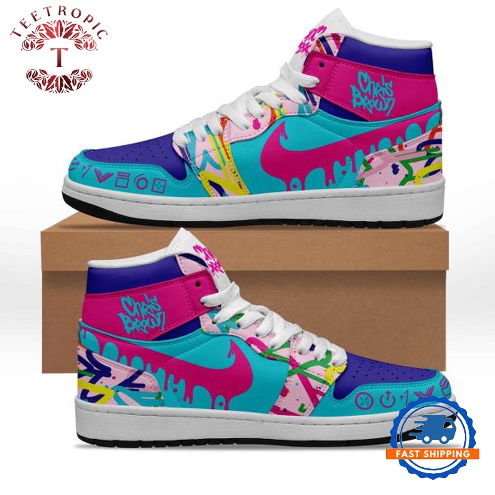 Chris Brown Air Jordan 1 Hightop Shoes
