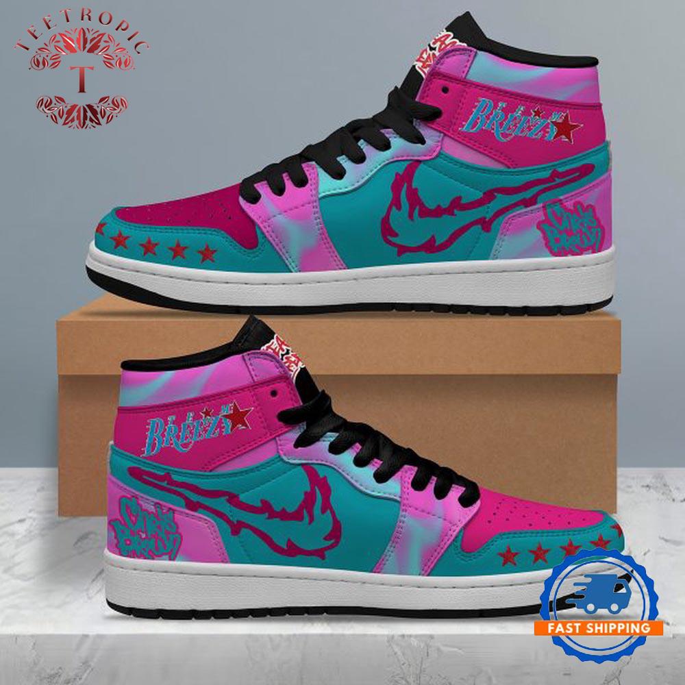Chris Brown Team Breezy Air Jordan 1 Shoes