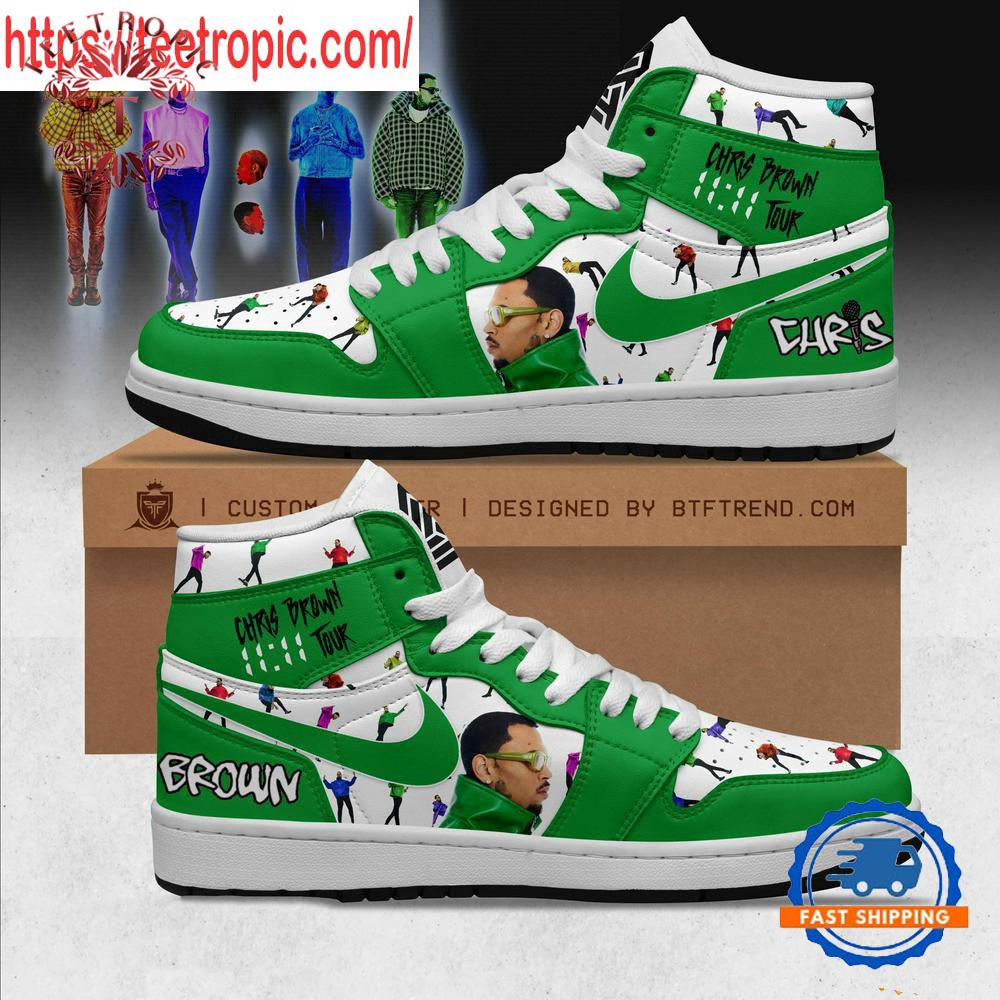 Chris Brown The 11 11 Tour Air Jordan 1 Shoes