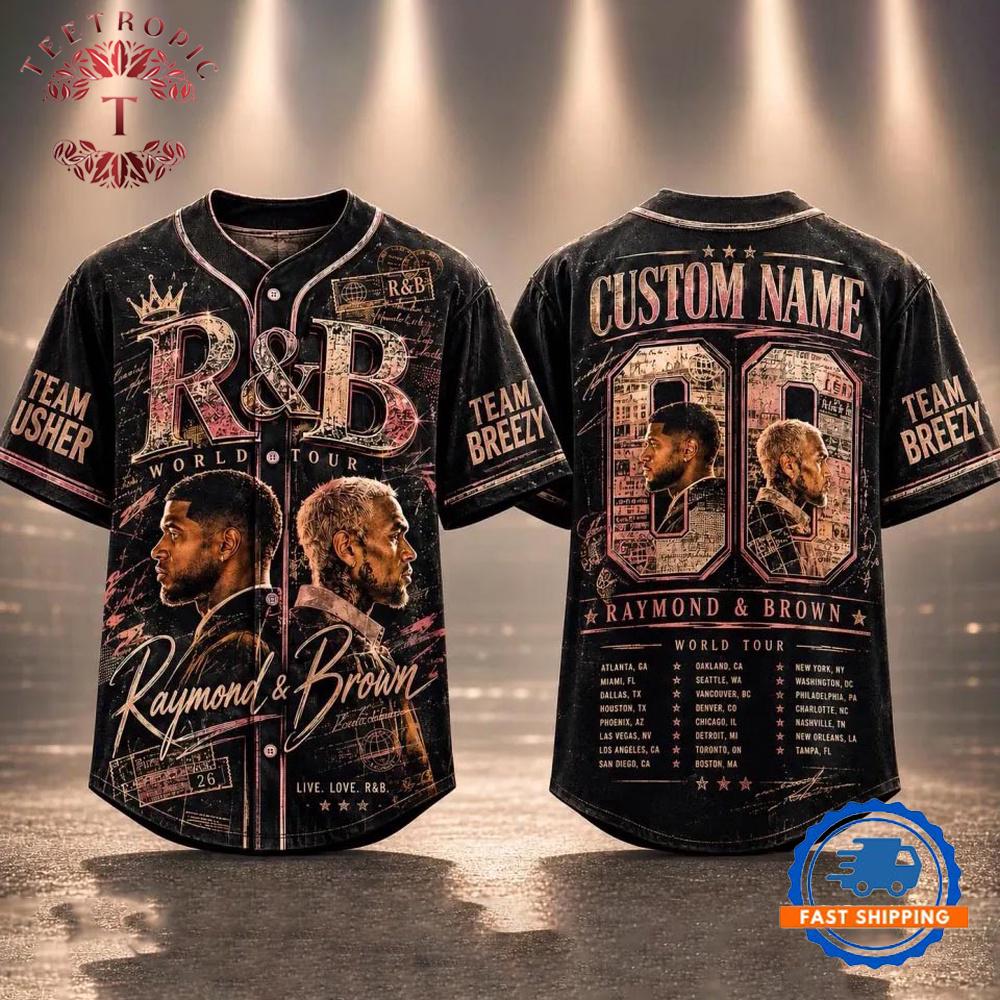 Chris Brown Usher Custom Baseball Jersey