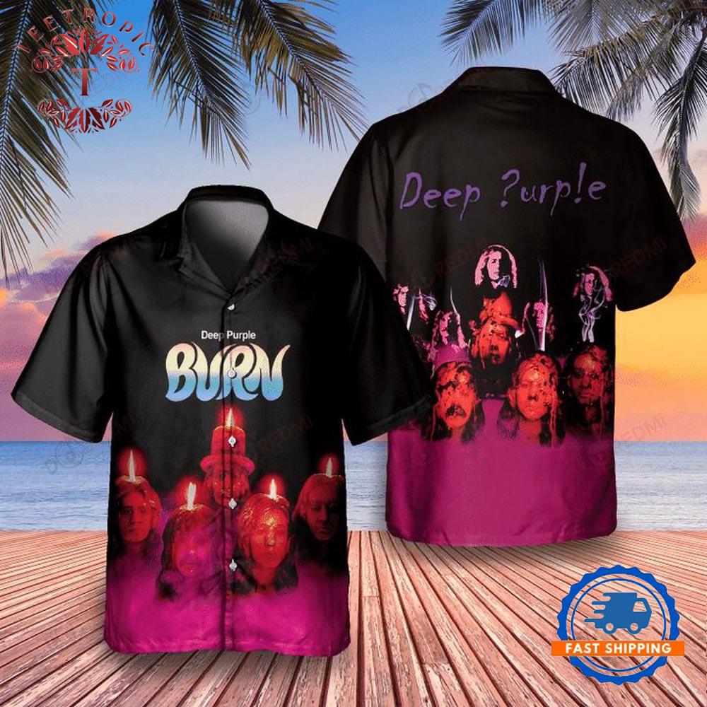 Deep Purple Burn 1974 Album Hawaiian Shirt