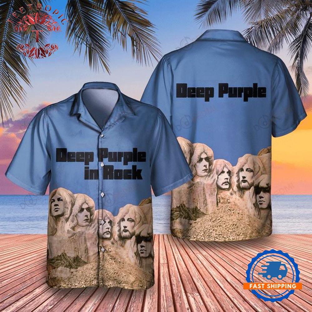 Deep Purple in Rock 1970 Unisex Hawaiian Shirt