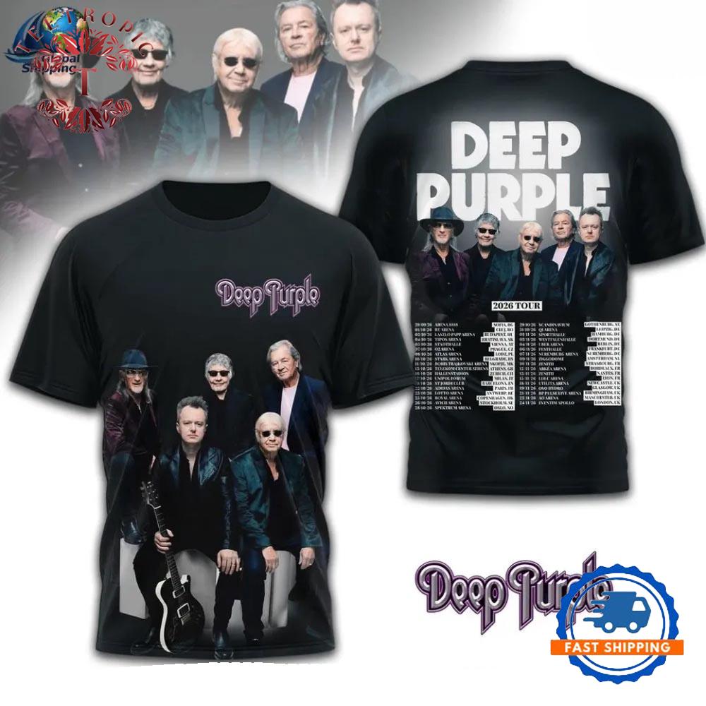 Deep Purple Rock Legend Style 2026 Graphic 3D Shirt