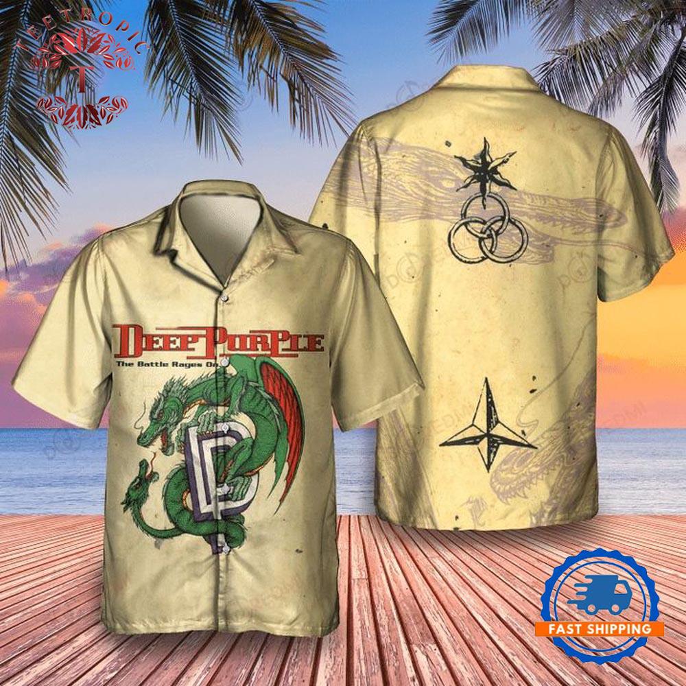 Deep Purple The Battle Rages On 3D Hawaiian Shirt