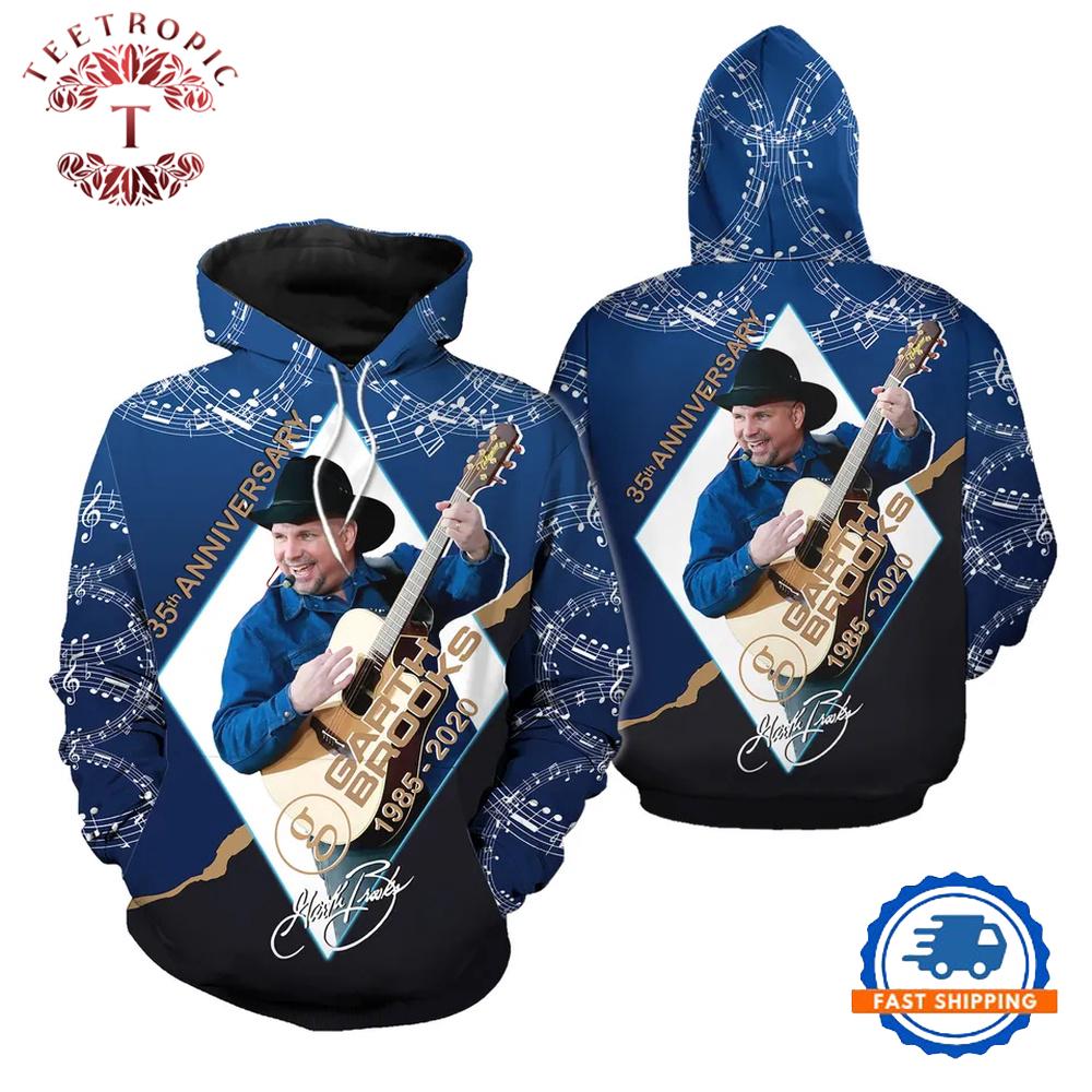 Garth Brooks Guitar Music 3D Hoodie