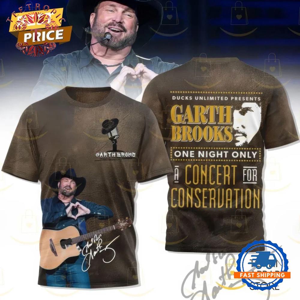 Garth Brooks One Night Only A Concert For Conservation 3D T Shirt
