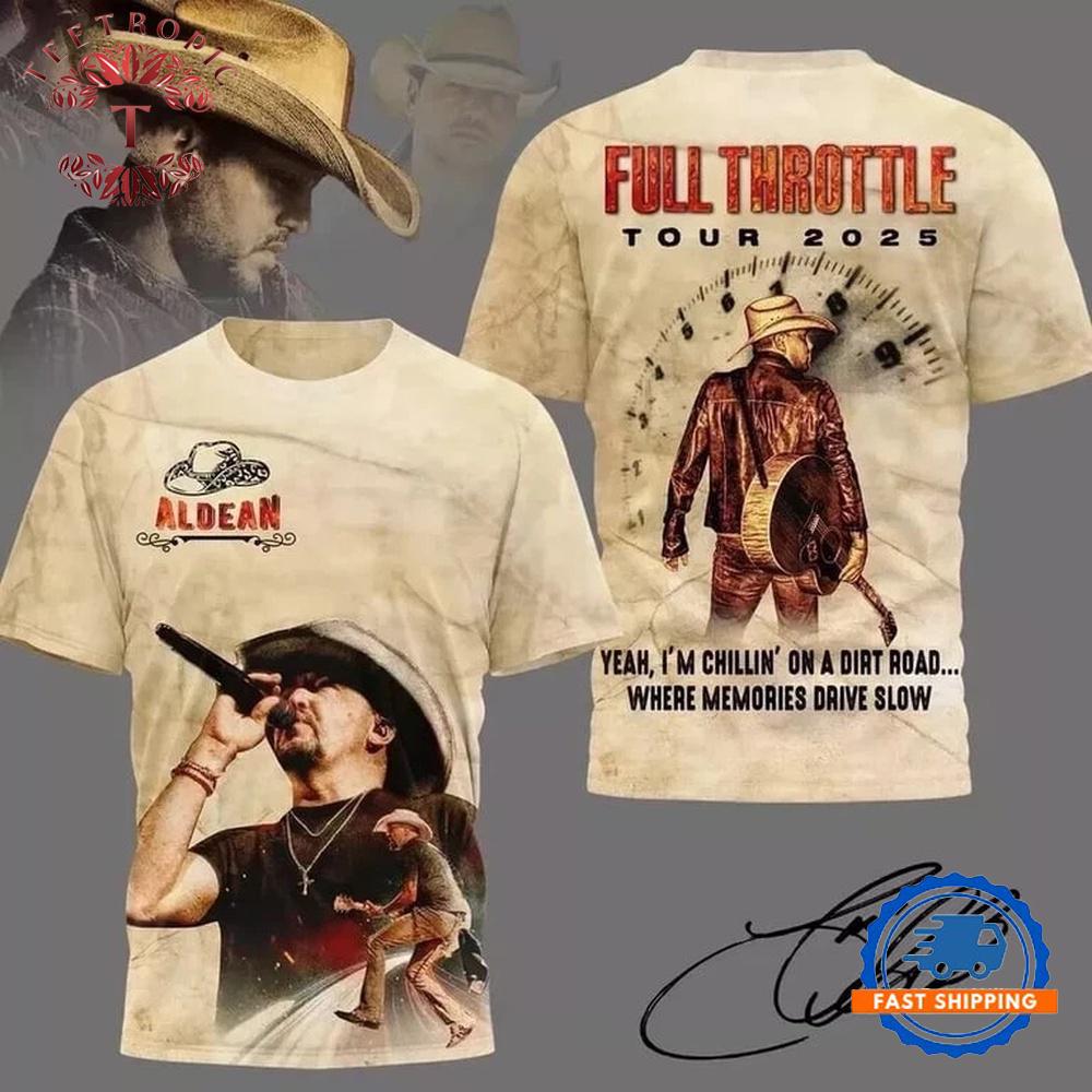 Jason Aldean Full Throttle Tour Signature T Shirt