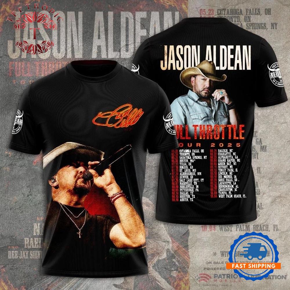 Jason Aldean Songs About Us Tour 2026 Scheduler T Shirt