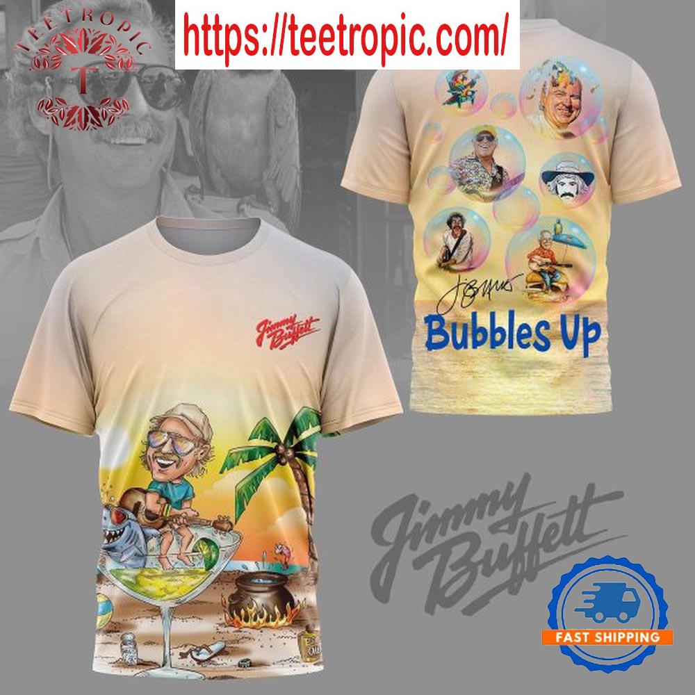 Jimmy Buffett Forever Holiday Bubbles Up T-Shirt