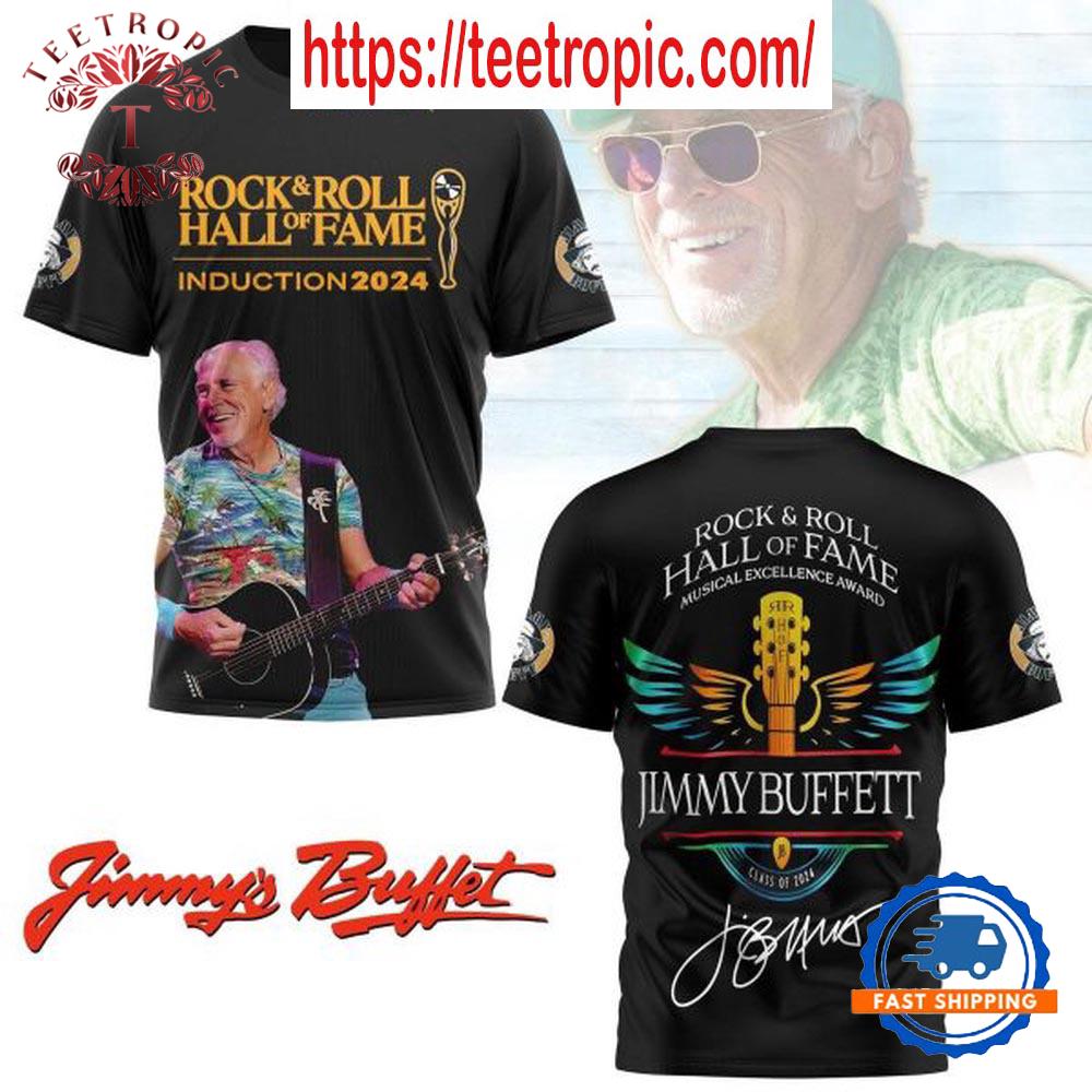 Jimmy Buffett Hall Of Fame Rock And Roll Introduction 2024 T-Shirt